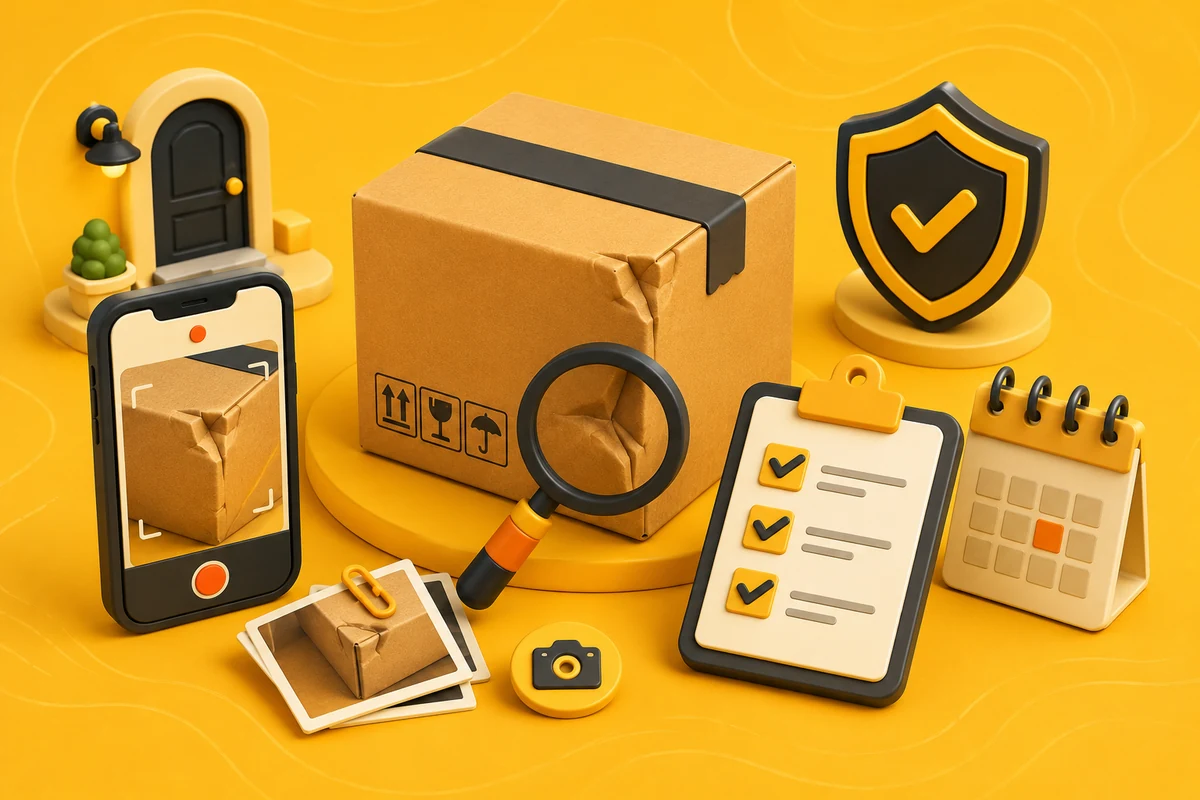 LitBuy delivery inspection and lost or damaged parcel claim evidence